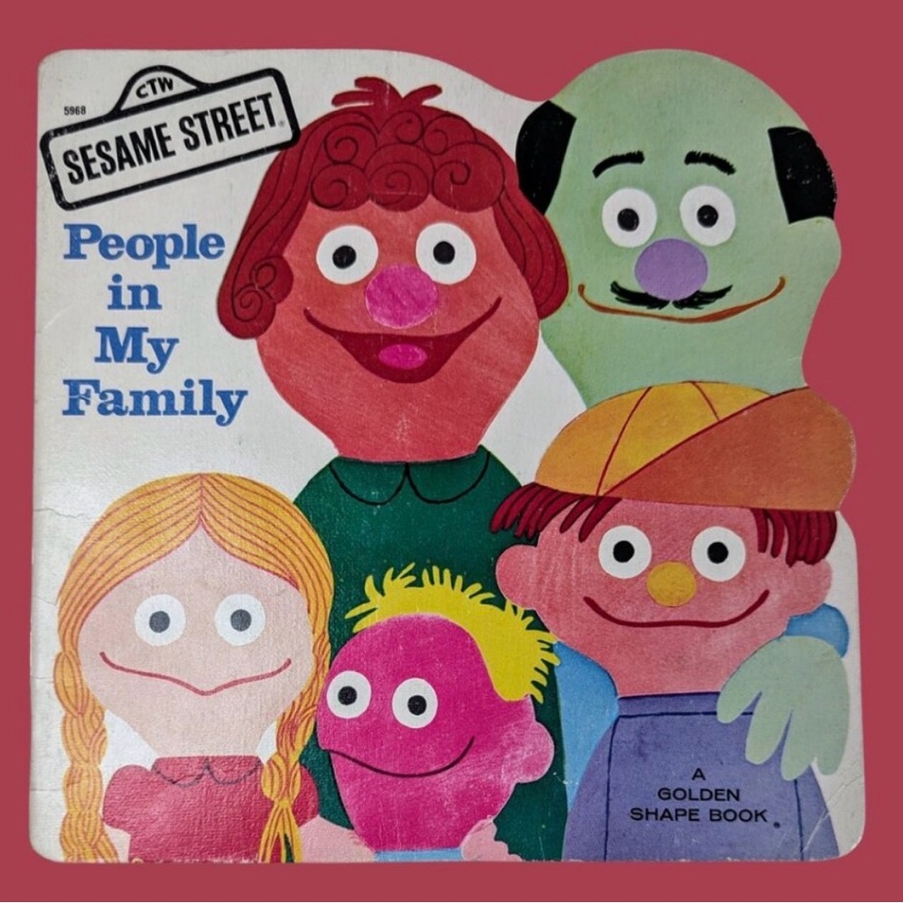 SESAME STREET - “People in My Family' Vintage Book